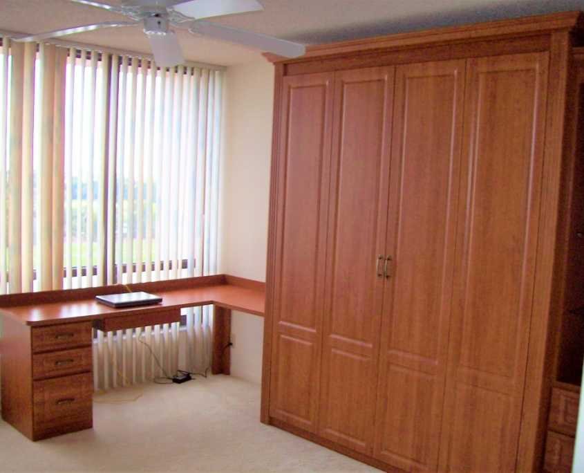 Bi Fold Door Style Cabinet Medium - Murphy Bed USA - Custom Murphy Beds